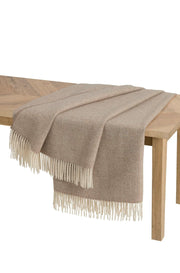 Apu Kuntur - Alpaka Decke - Fischgrat - 100% Baby-Alpaka