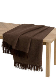 Apu Kuntur - Alpaka Decke - Fischgrat - 100% Baby-Alpaka