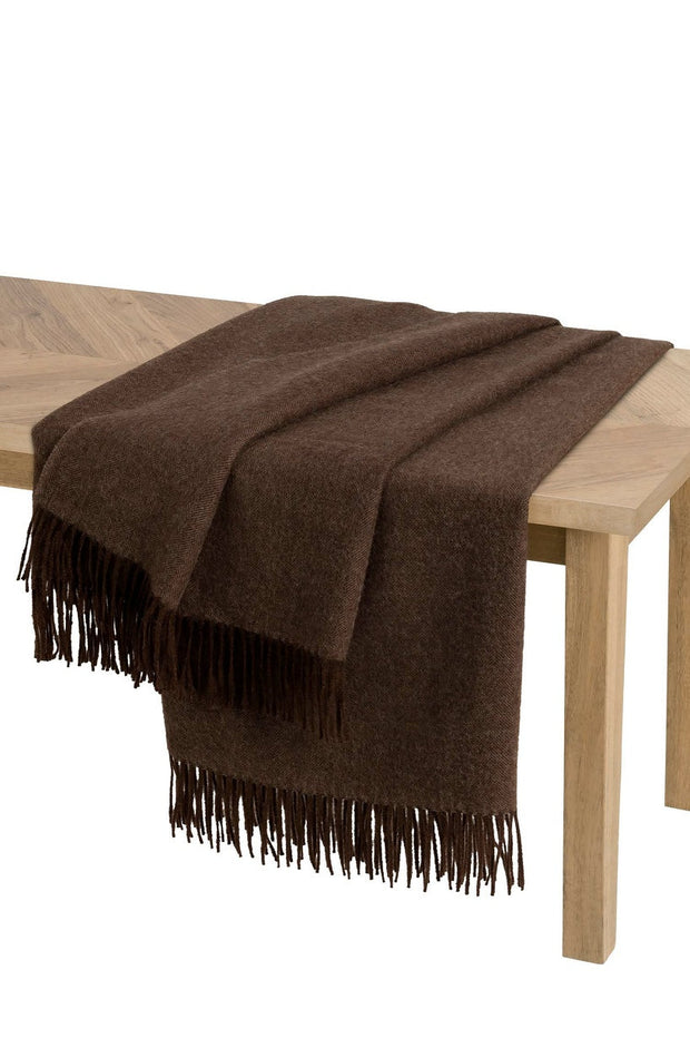 Apu Kuntur - Alpaka Decke - Fischgrat - 100% Baby-Alpaka
