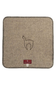 Apu Kuntur - Alpaka Sitzauflage - braun - 40x40cm - 70% Alpaka 30% Wolle