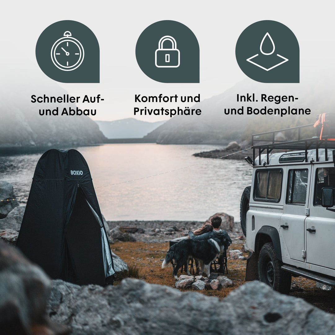 Dusch- oder Toilettenzelt