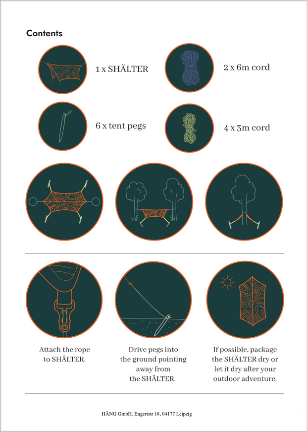 SHÄLTER | Tarp Zeltplane für die HÄNG