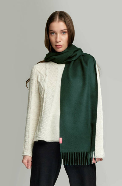 KUNA - Alpaka Webschal - Adrian – 100 % Baby‑Alpaka