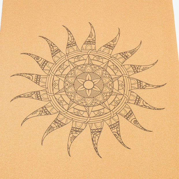 Reise Yogamatte aus Kork & Naturkautschuk - mit Schutzhülle