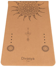 Reise Yogamatte aus Kork & Naturkautschuk - mit Schutzhülle