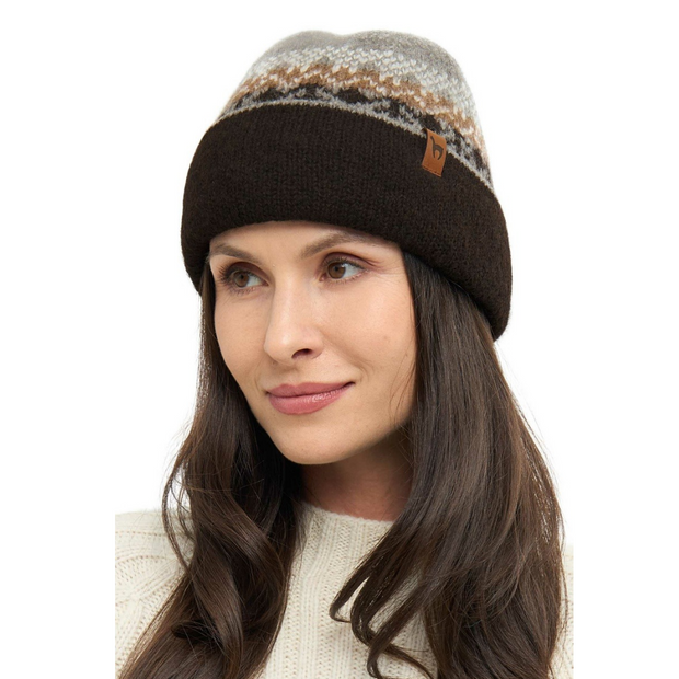 Apu Kuntur - Alpaka Mütze NATURA – Wendemütze aus 100% - ungefärbt