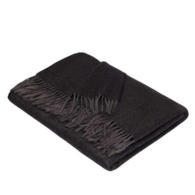 Apu Kuntur - Alpaka Decke - Fischgrat - 100% Baby-Alpaka