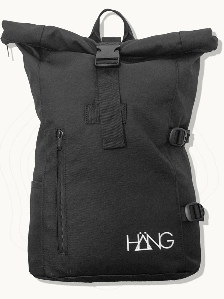 Rolltop Backpack, Roll Top Rucksack Resistant Laptop Backpacks for School  University Work, Fits Laptop, Black : : Electronics